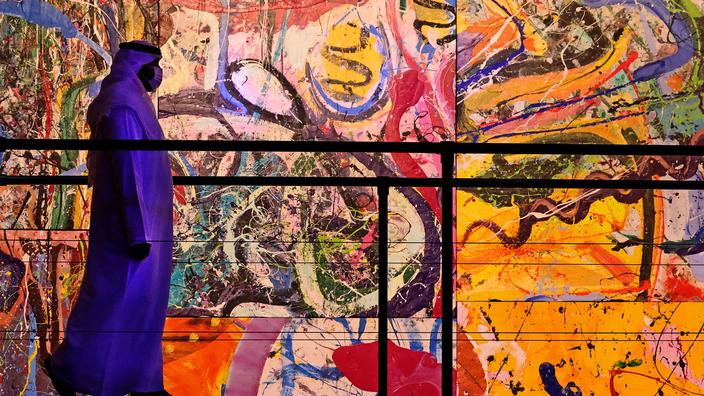 La fresque géante de Sacha Jafri vendue en morceaux pour les enfants des pays pauvres